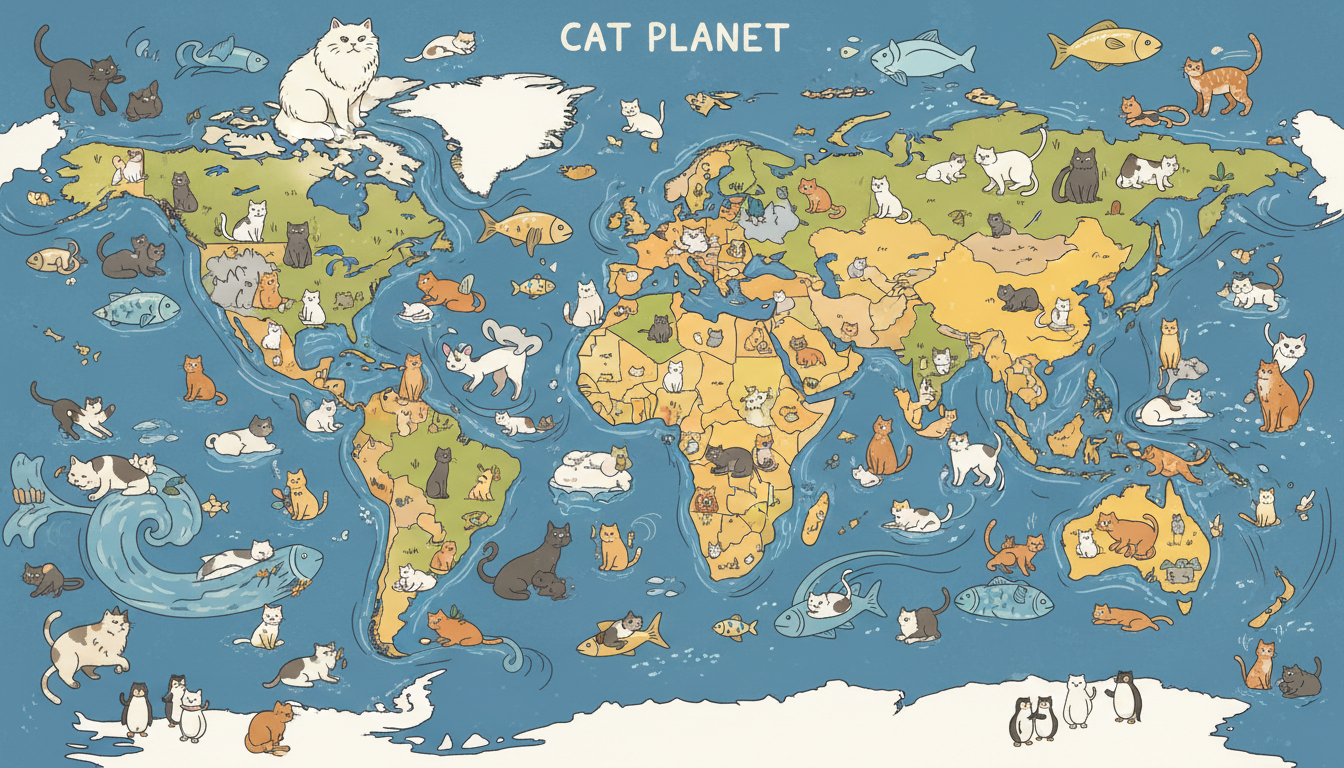 Landkarte Katzen